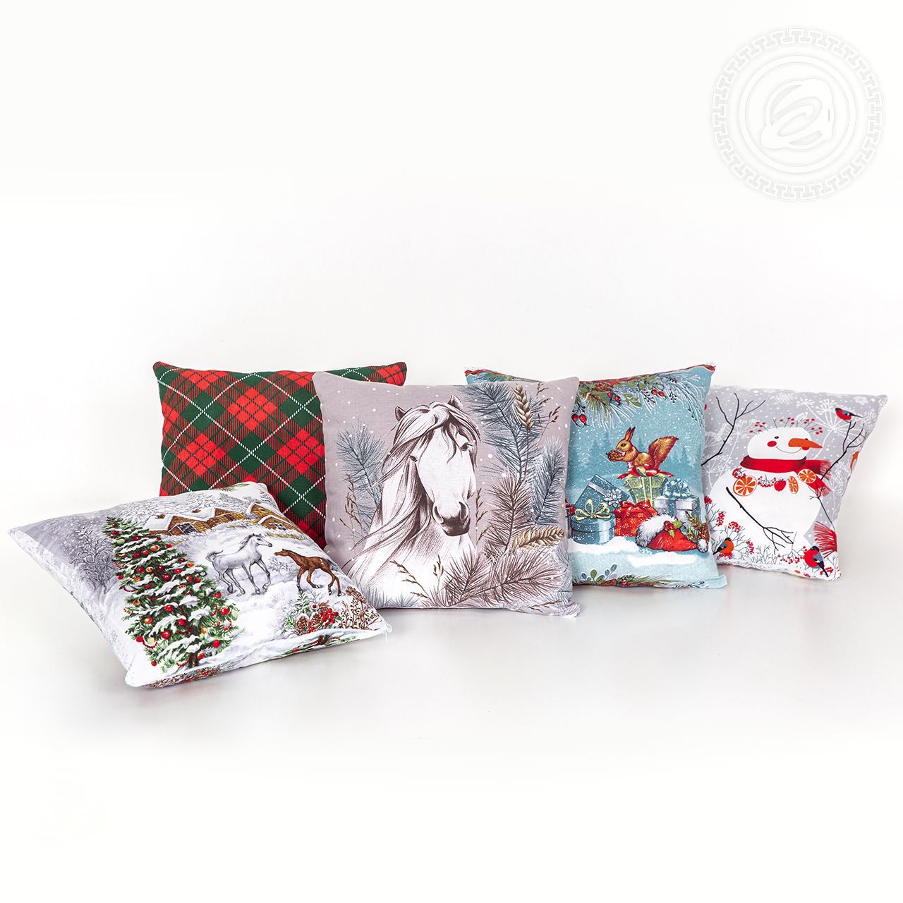 Декоративная наволочка из рогожки (в ассортименте)