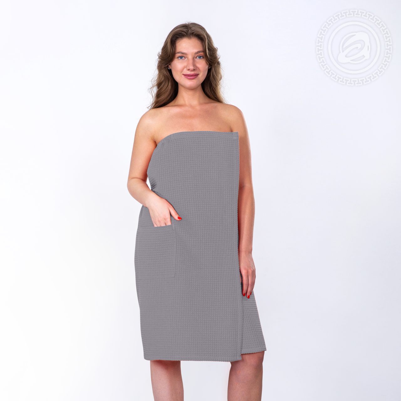 Килт для бани и сауны женский (серебро)