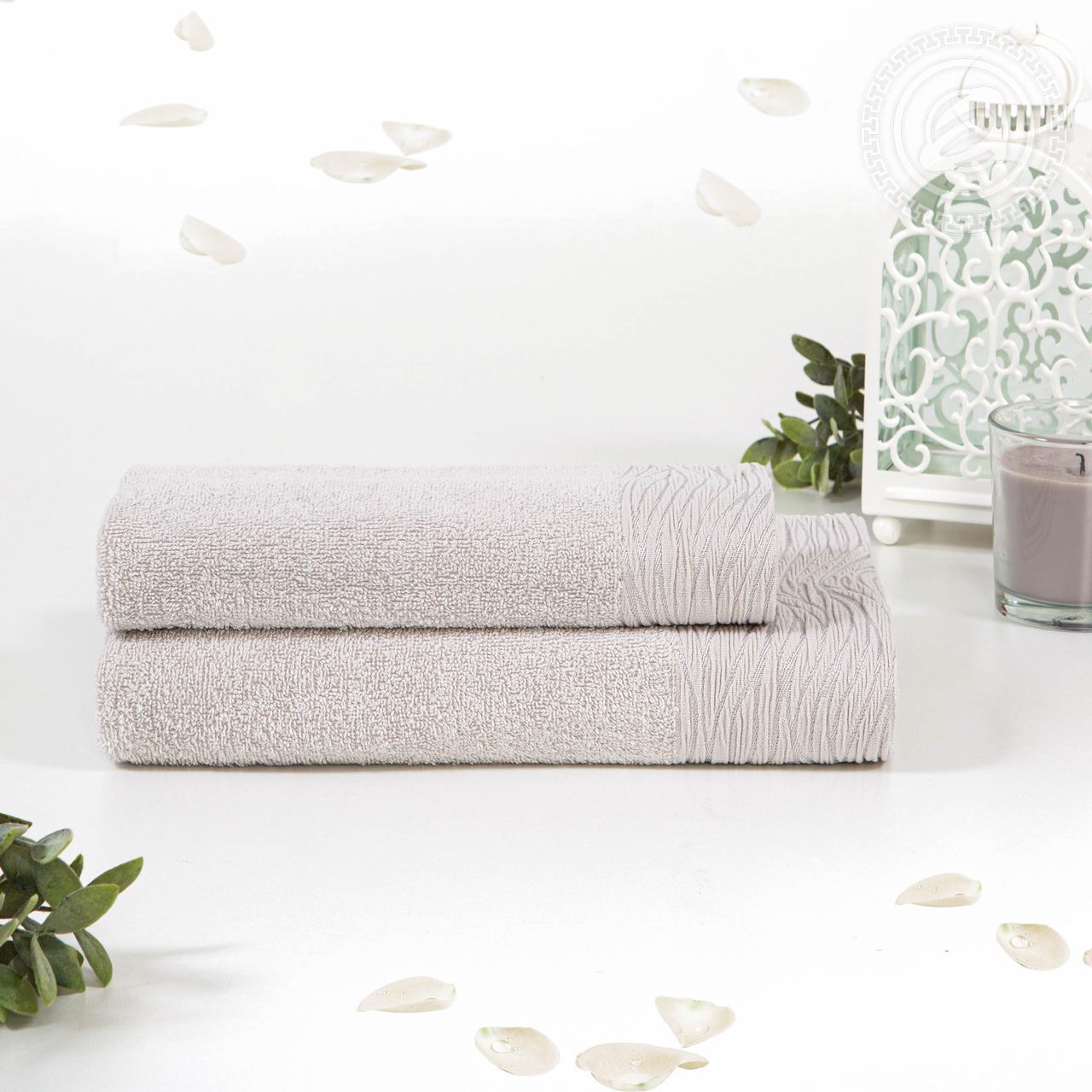 Модерн полотенце махровое (Турция) серый