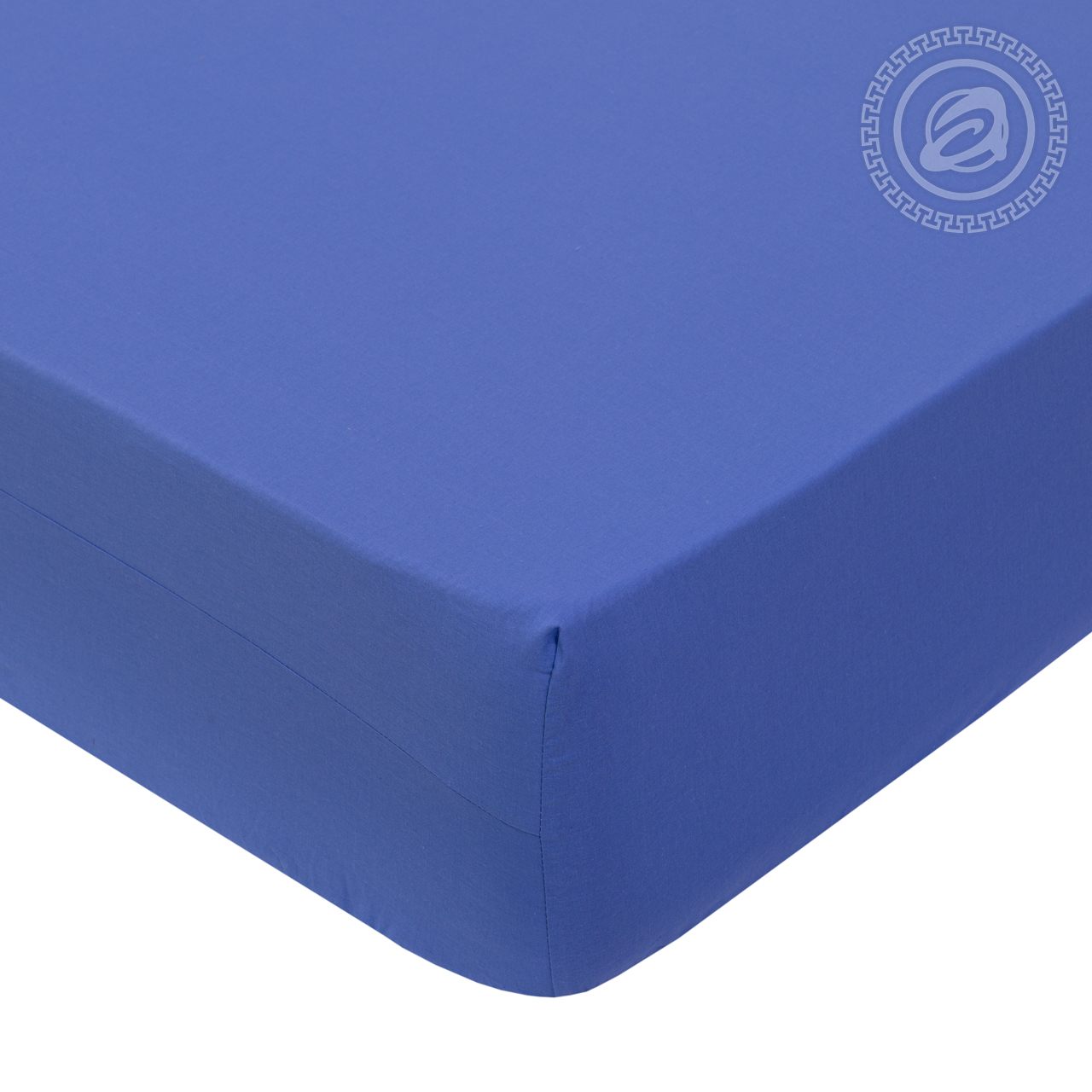 Простыня на резинке "Синий" (DE LUXE "Радуга-Актив" с простынью на резинке, Простыни, Поплин)
