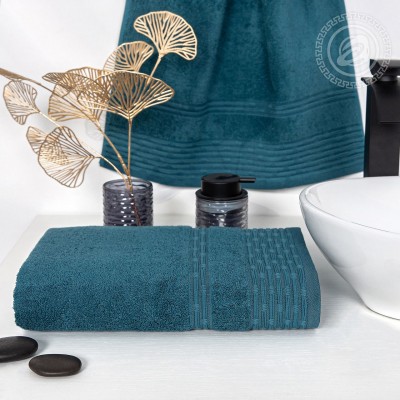 Полотенце махровое &quot;Фантазия&quot; (изумрудный)