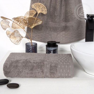 Полотенце махровое &quot;Фантазия&quot; (серый)