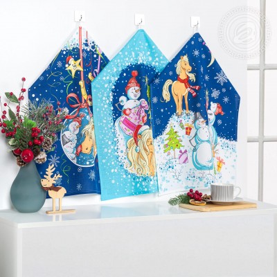 Набор полотенец из рогожки &quot;Каникулы&quot;