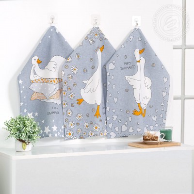 Набор полотенец из рогожки &quot;Обниманго&quot;