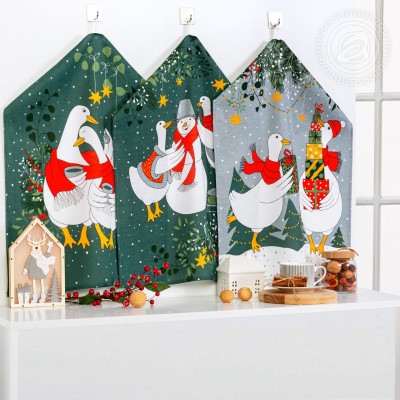 Набор полотенец из рогожки &quot;Почудим&quot;