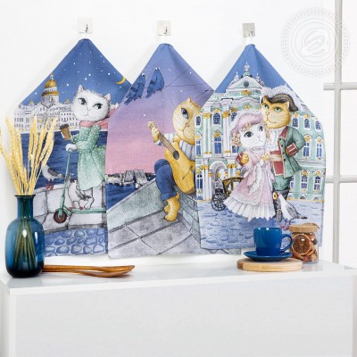 Набор полотенец из рогожки &quot;Променад&quot;