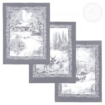 Набор полотенец из рогожки &quot;Сочельник&quot;