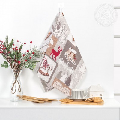 Полотенце кухонное из рогожки "Лапландия"