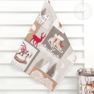 Полотенце кухонное из рогожки &quot;Лапландия&quot;