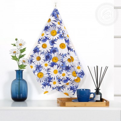 Полотенце кухонное из рогожки &quot;Летний букет&quot;