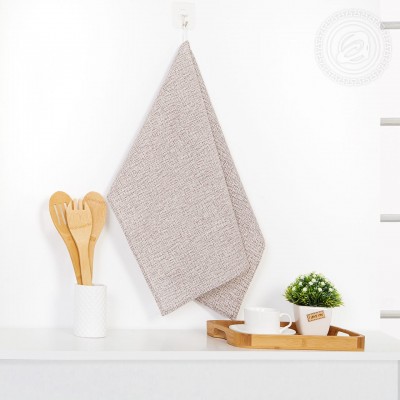 Полотенце кухонное из рогожки "Лён капучино"