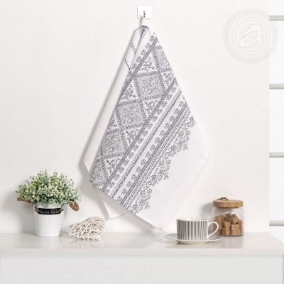 Полотенце кухонное из рогожки "Мережка"