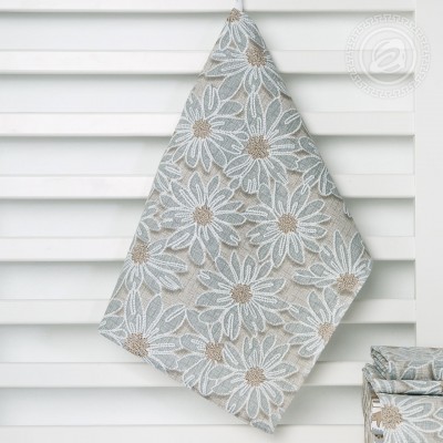 Полотенце кухонное из рогожки &quot;София (серая)&quot;