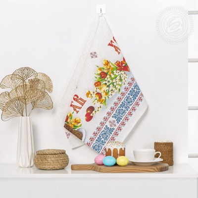 Полотенце кухонное из рогожки "Воскресение скатерть"