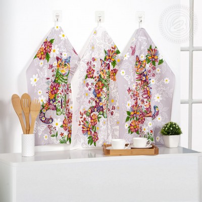 Набор полотенец из рогожки &quot;Чудесный день&quot;