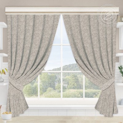 Шторы для кухни с подхватом Джейн